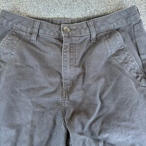 Vans Carpenter Pants Mens 28x27 Black Canvas Cotton Mid‎ Rise Skate Workwear